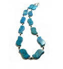 Stylish Beaded Blue Turquoise Necklace